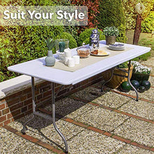 MaxxGarden Tavolo da Giardino Pieghevole, Bianco