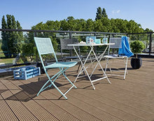 greemotion 126934 Sedia Pieghevole, Blu Turchese, 45x60x85 cm