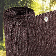 COFFEE CAT Paravento per Balcone (Venduto A Metro) - Rete in HDPE da 80 Cm di Larghezza, 200 G/M², Parasole, Vela Marrone