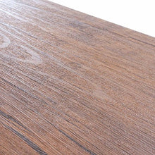 Cassettiera credenza design HWC-A27 40x160x80cm metallo MDF colore rovere