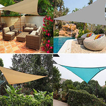 Baldacchino a vela a triangolo, anti-UV, impermeabile, per esterni, per patio, giardino, giardino, sabbia, 2 x 2 m