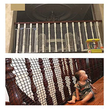 FCXBQ Rete della Rete della Scala della Rete di tective della Rete di Sicurezza del Bambino per la Decorazione della casa di tection del Bambino (Marrone/Bianco) 0,8 * 1M / 0,8 * 5M / 0,8 * 10M