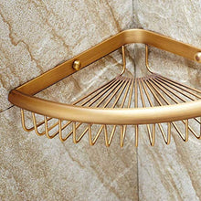 Beelee BA8401A Prodotti In Ottone Massiccio Montaggio A Parete Triangolo Doccia Filo Cestino Doccia Caddies Storage Cosmetic Holder Bagno Hardware Ottone Antico