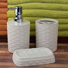 Porta Spazzolini da appoggio Bianco MOD. Rattan