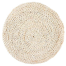 XiangXin Materiale di crusca di Mais Naturale Cuscino per sedili Rotondi Cuscino per Pavimento Cuscino Tatami per Meditazione Balcone Cerimonia del tè