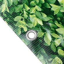 BAKAJI Telo Copertura Frangivista Frangivento per Ringhiera Protezione Balcone Dimensione 600 x 90 cm in Tessuto PVC Aggancio ad Occhielli Corda 24mt Inclusa (Edera)