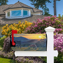 Sunset Horses Mountain Paesaggio Casella Postale Coperture Magnetiche Giardino Cantiere Decorazione Casa Dimensioni Standard 53,3 cm x 45,7 cm