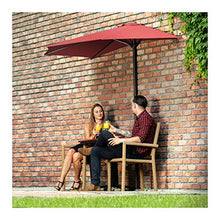 Uniprodo Mezza Base per Ombrellone Sostegno per Ombrellone Uni_Base_H01 (Plastica, Calcestruzzo, Nero, Mezzaluna)