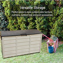 ZAQI Baule da Esterno Armadio Giardino Panca Deck Box per Patio Giardino Esterno, Organizzatore di immagazzinaggio Grande Impermeabile, per Cuscini per mobili, Giocattoli, Cuscini