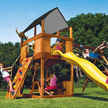 ZXD Dondolo Coperti da Giardino All'aperto Protezione Solare della Copertura della Pioggia Impermeabile Canopy, for Parco Giochi for Bambini (Color : Black)