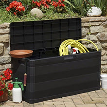 Baule da Giardino 280 L Nero Arredamento Arredi per esterno Contenitori per esterno