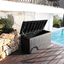 XLLLL Cassapanca da Esterno Scatola di Immagazzinaggio del Giardino della Bici Plastica 75Gal Panca Esterna Impermeabile da Banco