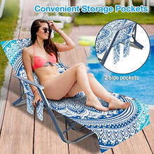 Sdfsa - Coprisedia portatile per piscina, con tasche laterali, per prendisole, per piscina, sdraio, per vacanze