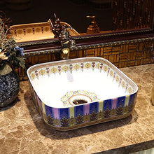 Pool Lavandino in Ceramica Lavabo Moderno Lavabo Artistico Lavabo (39x39x14cm) Lavandini Bagno