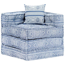 Festnight Divano Letto Modulare a 2/3 Posti in Tessuto Blu,Divano Modulare,Divano Letto Matrimoniale in Tessuto,Divano a 2/3 Posti in Tessuto,Divano in Tessuto (Blu, 200 x 70 x 56 cm)