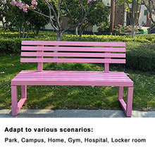 Panchina da Giardino per Esterno, Sedia con Seduta in Metallo e Veranda Panca con Schienale, Panca da Giardino Piazza Portico Percorso Cortile Prato Decor Sedia per 2-3 Persone