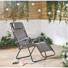 HaoLi Lettino Prendisole Leggero Sedie da Giardino Pieghevoli Lettino, Sedia, Sdraio Pieghevole e reclinabile con Cuscino per la Testa, per Patio, Veranda