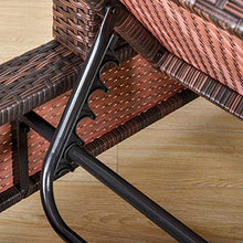 giordano shop Divano da Esterno 3 Posti 220x68x62 cm in Rattan Marrone