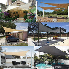WWYL, tenda parasole impermeabile, tenda da sole con protezione dai raggi UV, 98% per esterni, giardino, terrazza (con corda gratuita) (3 x 3 x 3 m, giallo-verde)
