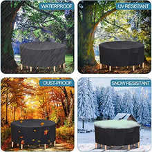 YULIAN Copertina di mobili da Giardino 170x90cm, terrazza Arredo Rotondo, terrazza Protettiva Giardino Anti-Scomparsa Anti-Scomparsa Anti-UV Polvere Impermeabile per Il Giardino della Veranda es.