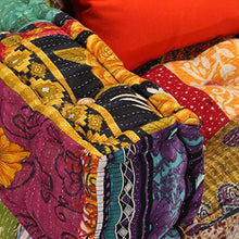 vidaXL Divano Letto Modulare 2 Posti Tessuto Patchwork Divanetto Sofà Salone