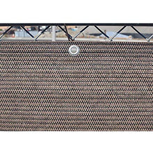 Frilivin Parabrezza a Rete per la Privacy, per Cortile, terrazza, Balcone, Piscina, Portico, ringhiera, Marrone (0.9x2m)