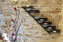 DanDiBo Scaffale per Vini Porta-Bottiglie Diagon 100 cm in Metallo Scaffale Porta-Bottiglie Bar (Versione Destra)