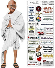 Gandhi Quotable Notable - Die Cut Silhouette Greeting Card and Sticker Sheet