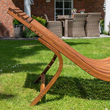 Ampel 24, Sedia a Sdraio in Legno Cannes | Forma ergonomica ca. 185 x 60 cm | Resistente alle intemperie | Regolabile in 4 Posizioni Diverse