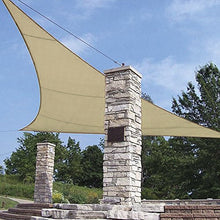 VERDELOOK Tenda a Vela Triangolare in polietilene, 5x5x5 m, Ecru