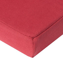 Beautissu Cuscino imbottito per sedie a sdraio e lettini prendisole Loft RL 200x60x5 cm - sfoderabile - rosso