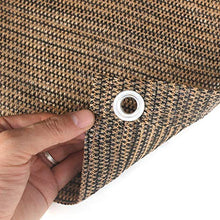 FANGJIE Vela Parasole Rettangolare 95x300cm Permeabile Frangivista Balcone Leggermente Trasparente per Giardini e steccati Recinzione, Marrone