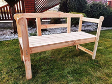 Wojtczak - Panca da giardino in legno, 118 cm