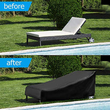 longchun east Copertura Impermeabile per Sdraio Copertura per Lettino Prendisole Oxford 420d, Copertura per Sedia a Sdraio Antivento Anti-UV per Mobili da Giardino