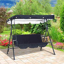 LTHTX - Coprisedile impermeabile in tessuto Oxford UV, per giardino, patio, campeggio, cortile, amaca (verde, 164 x 114 x 15 cm)