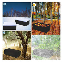 LJWLZFVT Copertura per Tavolo da Giardino Copertura per Mobili da Giardino Resistente Strappo Impermeabile 210D Copertura Impermeabile per mobili da Giardino-Nero 156x156x65cm
