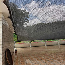 YTQ Block 90% UV Sunblock Ombra Panno con Occhielli per Piante Giardino Fiore Pianta Serra Tessuto Permeabile Resistente Isolamento Termico Rete Nera(Size:3m x 7m)