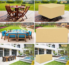 ZCED Copertura Mobili Giardino Rettangolare Copertura Tavolo Esterno Impermeabile Tessuto Oxford Resistente 420D Impermeabile E Antipolvere Anti-UV