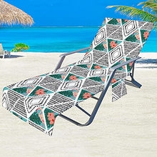 sdfsa - Telo coprisedia da spiaggia con tasche laterali in spugna, per piscina, chaise longue e chaise