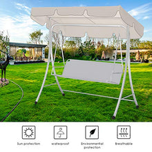 SunshineFace - Copertura di ricambio impermeabile per altalena da giardino, patio, altalena