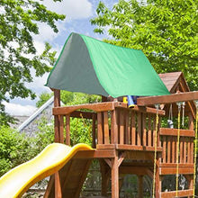 TOPINCN Copertura per Altalena per Bambini Parco Giochi Tettoia per Tetto Impermeabile Copertura di Ricambio Ombrellone per Giardino(Green)