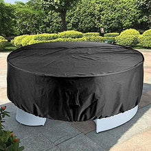 N / A Copre mobili da Giardino, Tavolo da Giardino, coperture Impermeabili, Robusto 420D Oxford Coperto Set Tabella di Patio di mobili da Giardino Rotondo, Diverse Misure,240x10.