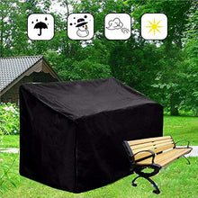 REW 2 coprisedili per panca da giardino in tessuto Oxford 210D con coulisse (134 x 66 x 89 cm)