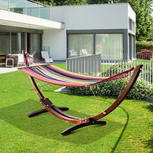 Outsunny Amaca da Giardino con Supporto Max 120kg Legno 3.15 × 1 × 1.1m