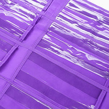 24 Rack Porta Organizer per Porta Tascabile, Custodia In Cristallo Trasparente per Appendere Pvc con 3 Ganci per Armadio Lavanderia