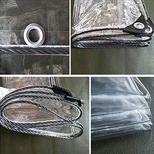 GJJSZ Telo Impermeabile per Gazebo,teloni Impermeabili Resistenti,Telo Impermeabile Trasparente Facile da Piegare,Ideale per Tende,Barche,Camper o Piscine Spesse 12 Mil.