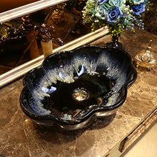 Washbasin Lavabo in Ceramica a Forma di lavabo in Stile retrò Anticato (57 x 42 x 13 cm)