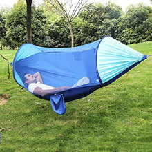 WMYATING Hammock Camping Mosquito NETE Nuovo Automatico Picnic Full Aperto Aperto Anti-Mos-ZQUITO Rollover Canvas Apri rapido Hammock Outdoor Comfort Durata