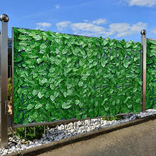 Foglia artificiale da parete per paesaggistica, giardino, balcone, schermo in salice espandibile, con foglie per esterni, giardino e privacy