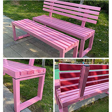 Panchina da Giardino per Esterno, Sedia con Seduta in Metallo e Veranda Panca con Schienale, Panca da Giardino Piazza Portico Percorso Cortile Prato Decor Sedia per 2-3 Persone